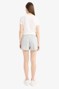 DeFacto Regular Fit Lace Waist Normal Waist Straight Leg Shorts - Image 5