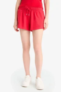 DeFacto Regular Fit Lace Waist Normal Waist Straight Leg Shorts - Image 5