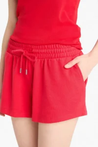 DeFacto Regular Fit Lace Waist Normal Waist Straight Leg Shorts - Image 6