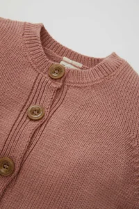 DeFacto Baby Girl Basic Plain Knitwear Crew Neck Buttoned Cardigan C7905a524au - Image 2