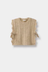 DeFacto Baby Girl Knitwear Basic Crew Neck Side Tie Cardigan