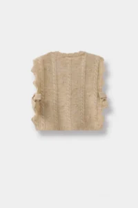 DeFacto Baby Girl Knitwear Basic Crew Neck Side Tie Cardigan - Image 3