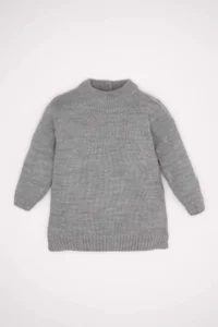DeFacto Half Turtleneck Long Sleeve Knitwear Dress Baby Girl