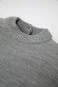 DeFacto Half Turtleneck Long Sleeve Knitwear Dress Baby Girl - Image 2