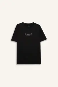 DeFacto Standard Fit Soft Touch Crew Neck Printed Short Sleeve T-Shirt - Image 6