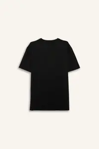 DeFacto Standard Fit Soft Touch Crew Neck Printed Short Sleeve T-Shirt - Image 8