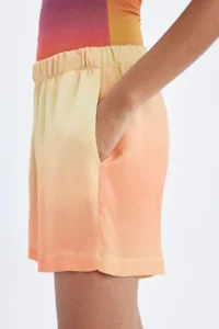 DeFacto High Waist Short Hem Satin Shorts - Image 5