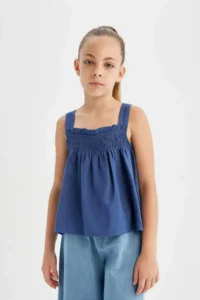 DeFacto Sleeveless Blouse Girls' - Image 3