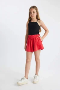 DeFacto Basic Plain Shorts Girls'