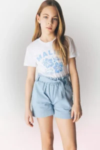 DeFacto Paperbag Jeans Shorts Girls' - Image 2