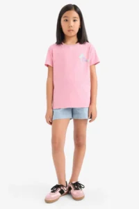 DeFacto Paperbag Jeans Shorts Girls' - Image 3