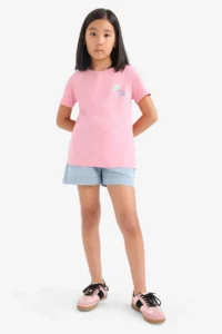 DeFacto Paperbag Jeans Shorts Girls' - Image 4