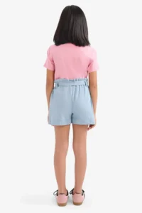 DeFacto Paperbag Jeans Shorts Girls' - Image 7