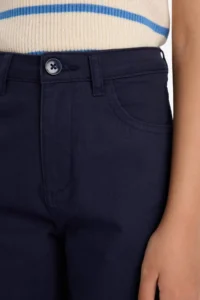 DeFacto Straight Fit Wide Leg Pocket Cotton School Trousers Girls - Image 5