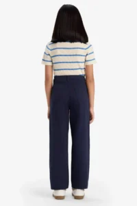 DeFacto Straight Fit Wide Leg Pocket Cotton School Trousers Girls - Image 6