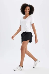 DeFacto Sporcu Short Hem Weaving Shorts - Image 2