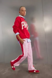 DeFacto Girl's Color Blocked Wide Leg Sweatpants