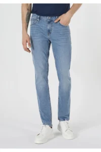 Colin's Straight Fit Low Waist Straight Leg Men's Indigo Jeans Trousers - Image 3