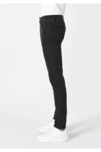 Colin's slim Fit Low Waist Narrow Leg Pocket Men's Black Jeans Pants - Image 4