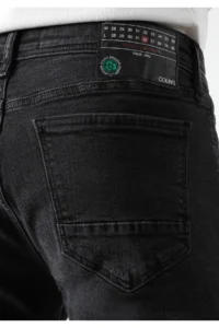 Colin's slim Fit Low Waist Narrow Leg Pocket Men's Black Jeans Pants - Image 5