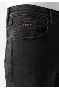 Colin's slim Fit Low Waist Narrow Leg Pocket Men's Black Jeans Pants - Image 6
