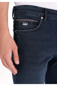 Colin's slim Fit Low Waist Narrow Leg Men's Dark Indigo Jeans Trousers - Image 5