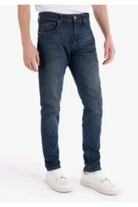Colin's slim Fit Low Waist Narrow Leg Men's Indigo Jeans Trousers - Image 4