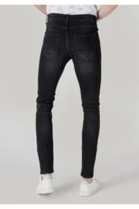 Colin's slim Fit Low Waist Narrow Leg Men's Black Jeans Pants - Image 2