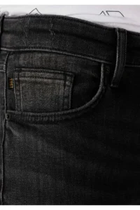 Colin's slim Fit Low Waist Narrow Leg Men's Black Jeans Pants - Image 5