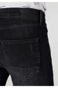 Colin's slim Fit Low Waist Narrow Leg Men's Black Jeans Pants - Image 6