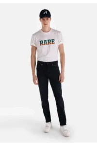 Colin's Straight Fit Low Waist Straight Leg Men's Dark Indigo Jeans Trousers - Image 3