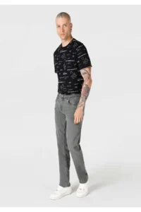 Colin's Straight Fit Low Waist Straight Leg Men's Gray Jeans Pants - Image 3