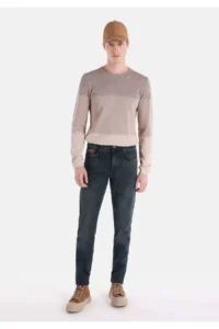 Colin's slim Fit High Waist Narrow Leg Men's Indigo Jeans Trousers