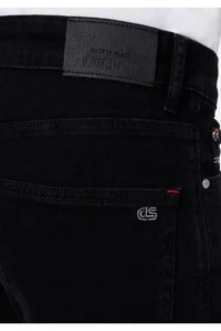 Colin's skinny Fit High Waist Narrow Leg Men's Black denim Jeans Pants - Image 6