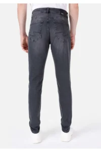 Colin's slim Fit Low Waist Narrow Leg Men's Black denim Jeans Pants - Image 2