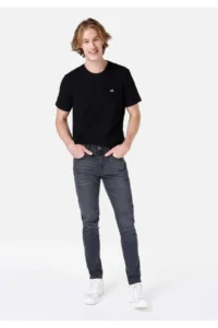 Colin's slim Fit Low Waist Narrow Leg Men's Black denim Jeans Pants - Image 3