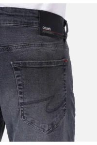 Colin's slim Fit Low Waist Narrow Leg Men's Black denim Jeans Pants - Image 6