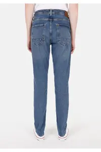 Colin's Straight Fit Low Waist Straight Leg Men's Navy Blue Jean Denim Trousers - Image 2