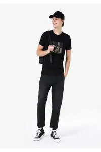 Colin's Chino Fit Mid Waist Straight Leg Men's Black Jean Pants