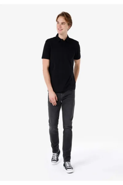 Colin's Straight Fit Low Waist Straight Leg Men's Black Jeans Pants