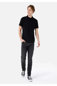 Colin's Straight Fit Low Waist Straight Leg Men's Black Jeans Pants - Image 3