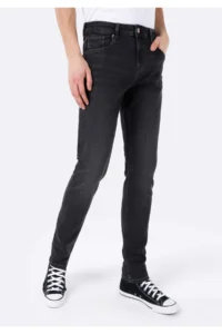 Colin's Straight Fit Low Waist Straight Leg Men's Black Jeans Pants - Image 4