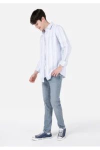 Colin's slim Fit Low Waist Narrow Leg Men's Indigo Jeans Trousers - Image 3