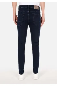 Colin's skinny Fit Low Waist Narrow Leg Men's NAVY Blue denim Jeans Pants - Image 2