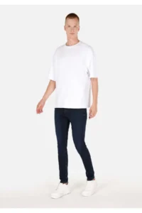 Colin's skinny Fit Low Waist Narrow Leg Men's NAVY Blue denim Jeans Pants - Image 3