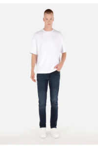 Colin's slim Fit Low Waist Narrow Leg Men's Dark Indigo denim Jeans Trousers