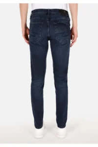 Colin's slim Fit Low Waist Narrow Leg Men's Dark Indigo denim Jeans Trousers - Image 2