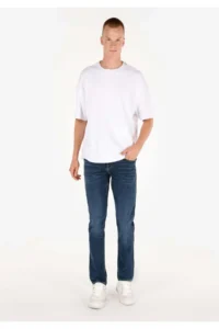 Colin's Straight Fit Men NAVY Blue jeans Pants
