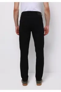Colin's Regular Fit Mid Waist Tapered Leg Men's Black Black Denim Cotton Jean Pants - Image 2