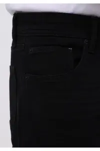 Colin's Regular Fit Mid Waist Tapered Leg Men's Black Black Denim Cotton Jean Pants - Image 5